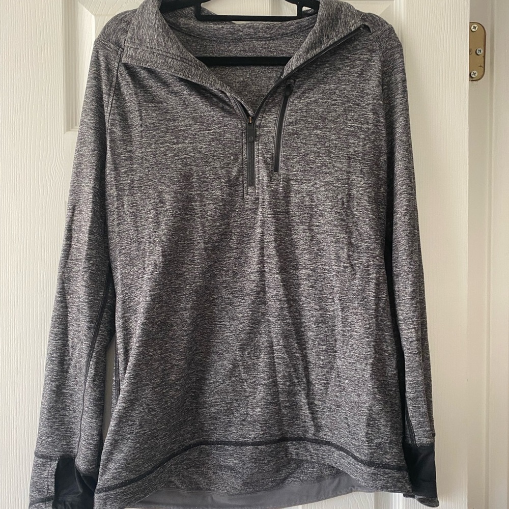 Lululemon Gray Quarter-Zip Pullover